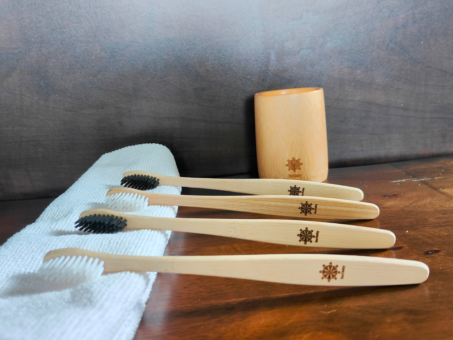 Bamboo Toothbrushes – Set of 4