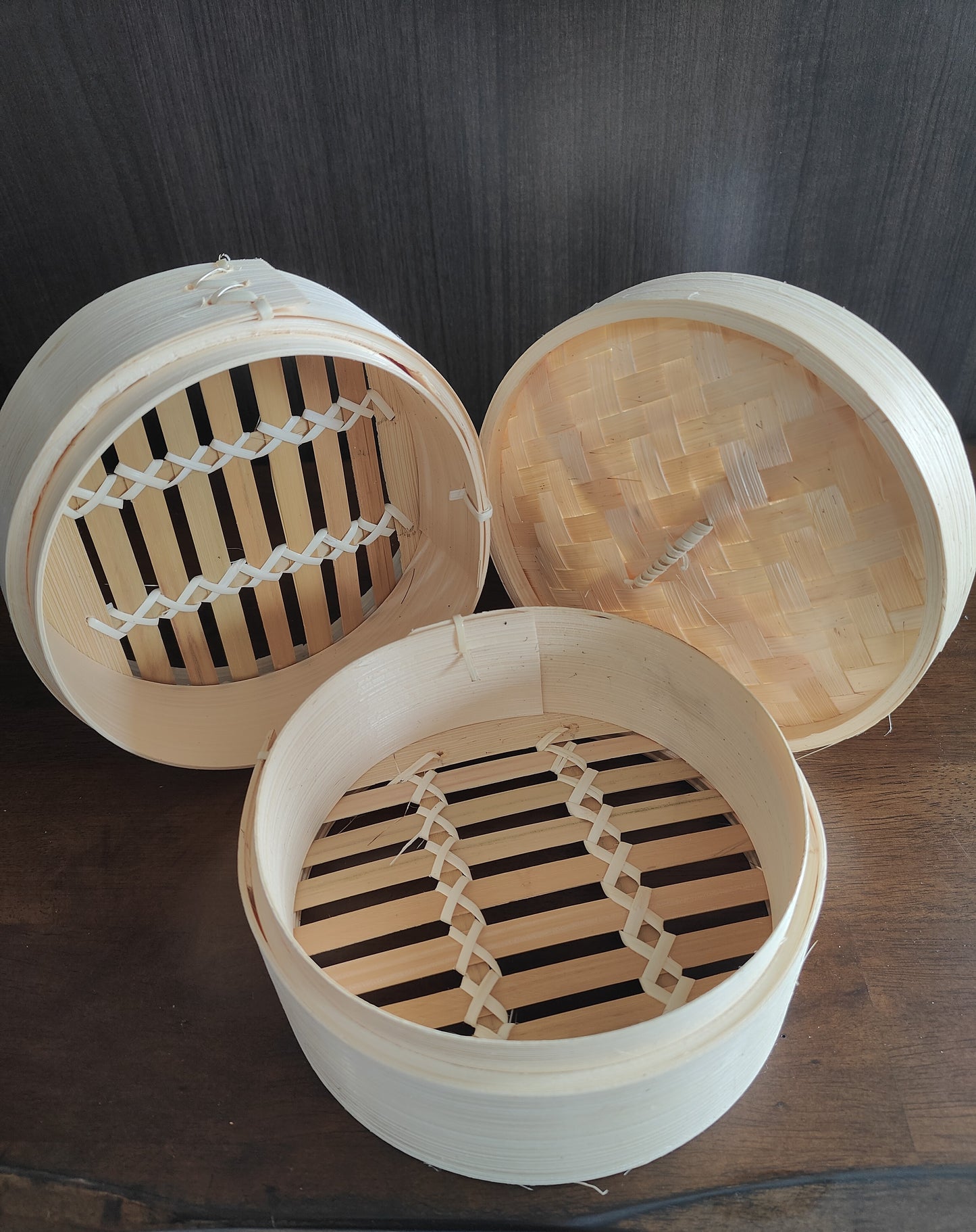 Handcrafted Bamboo Steamer – 2-Tier with Lid