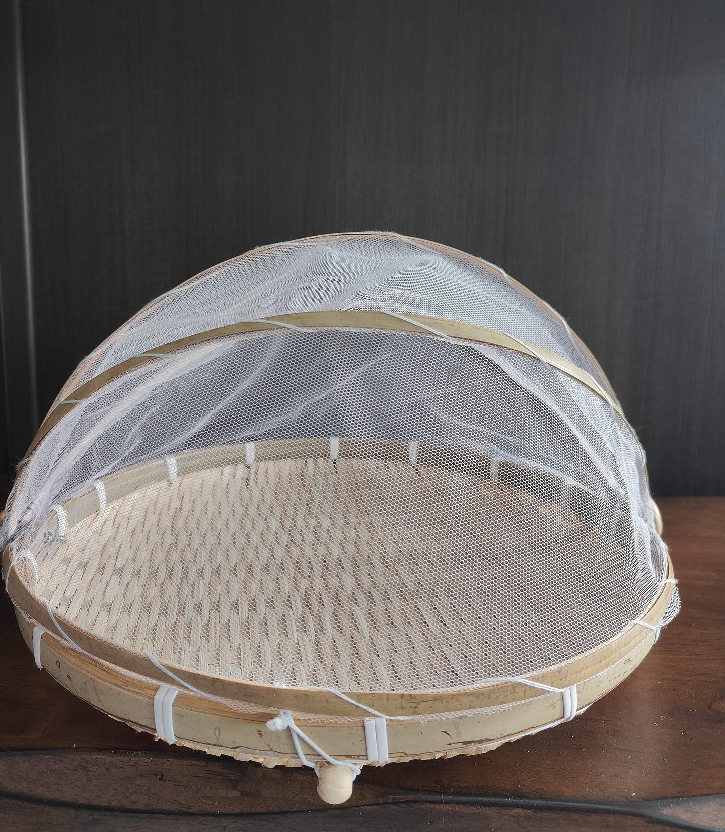 Handwoven Bamboo Food Cover Basket – Large size