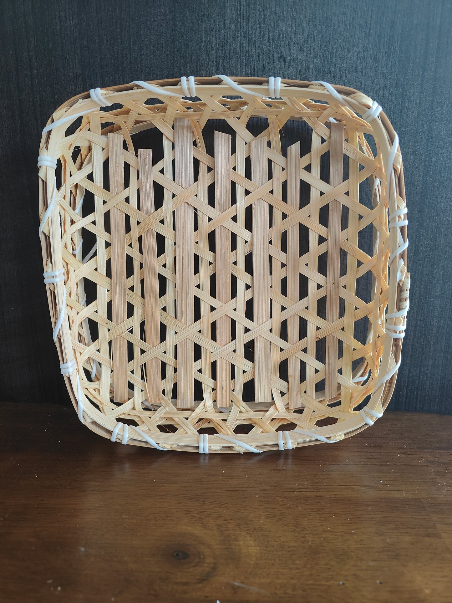 Handwoven Square Bamboo Storage Basket