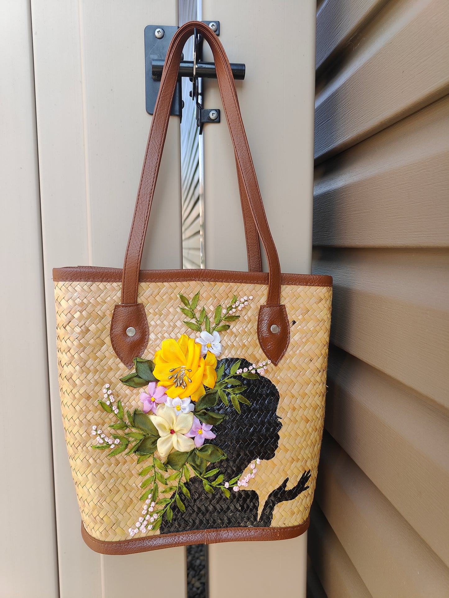 Handcrafted Bamboo Silhouette Tote Bag