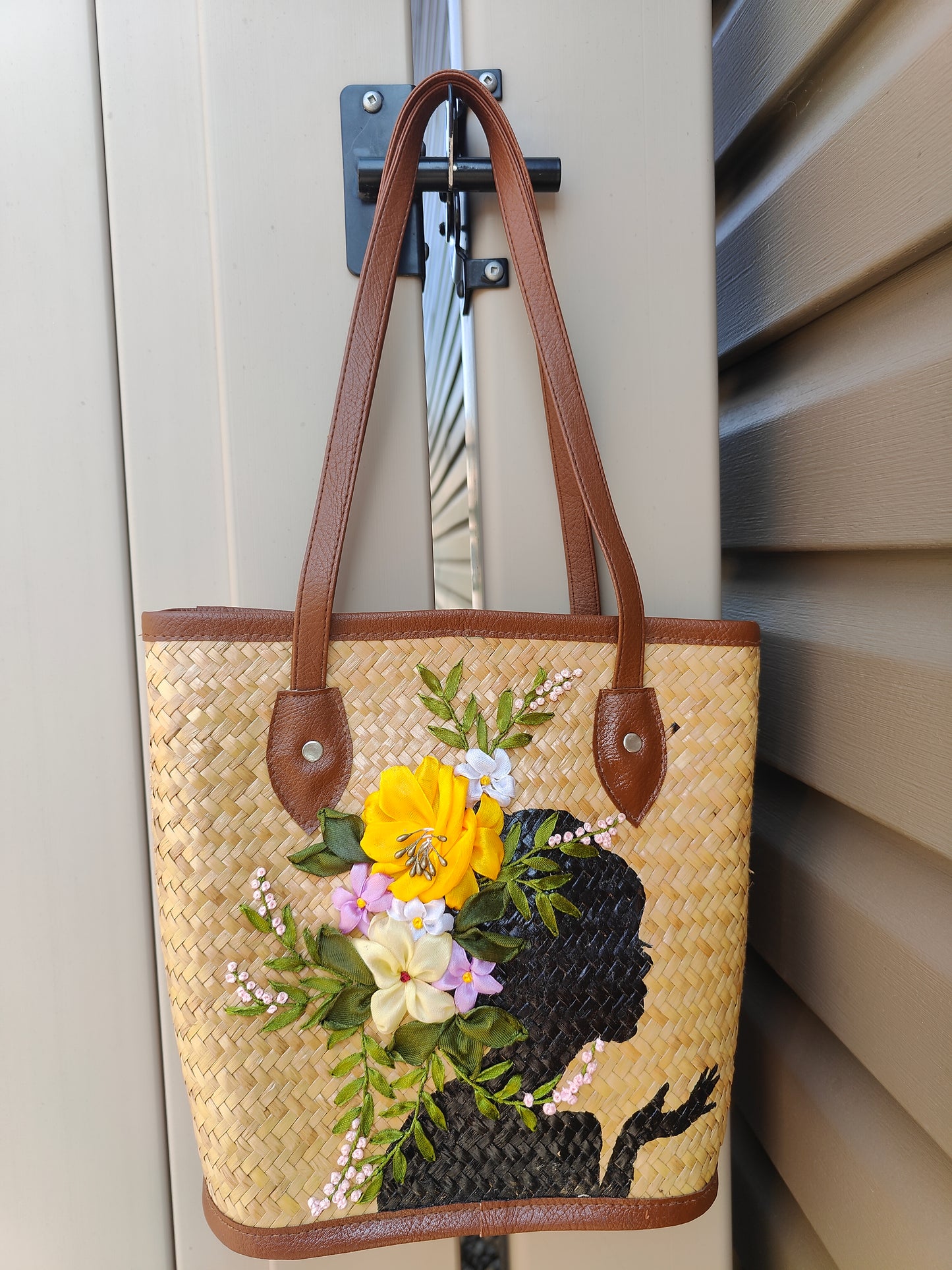 Handcrafted Bamboo Silhouette Tote Bag