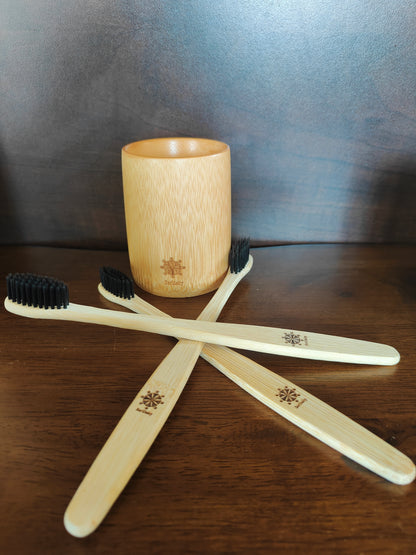 Bamboo Toothbrushes – Set of 4