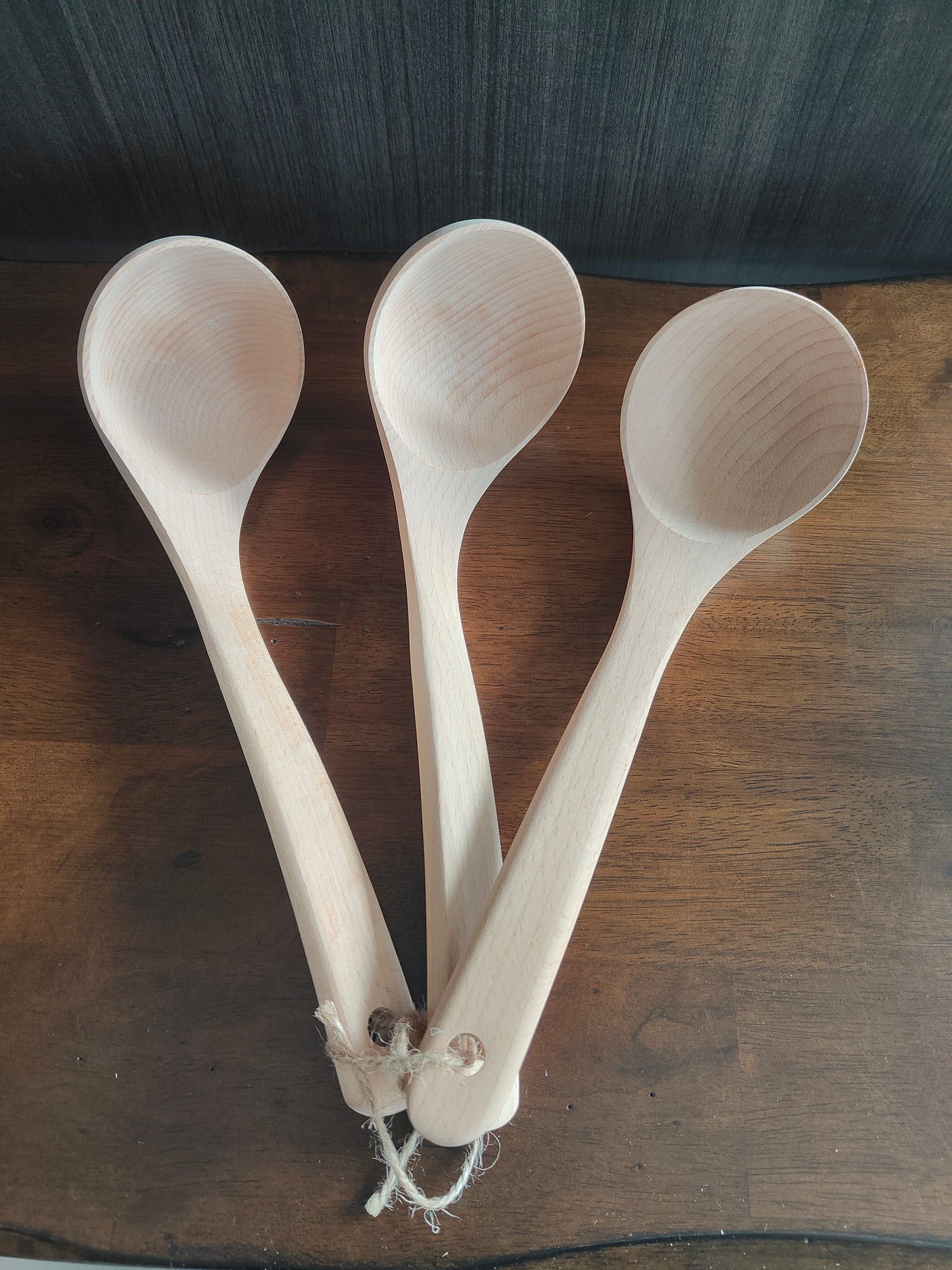 Handcrafted Wooden Ladles – Set of 3