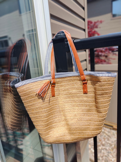 Handwoven Seagrass Tote Bag